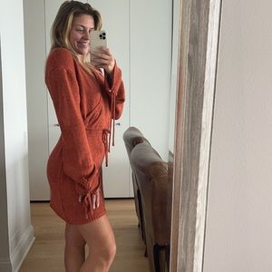 Rust Sweater Dress
